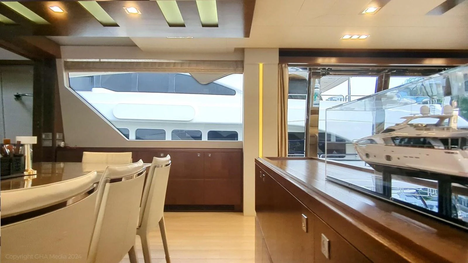 inside view of a building aboard OXYGEN Yacht for Sale