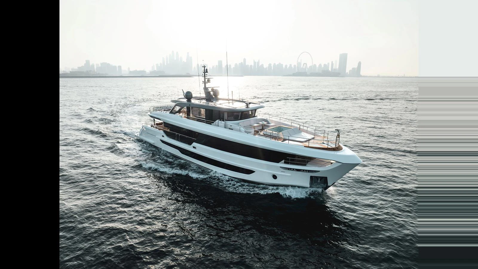 a boat on the water aboard 100 TERRACE Yacht for Sale