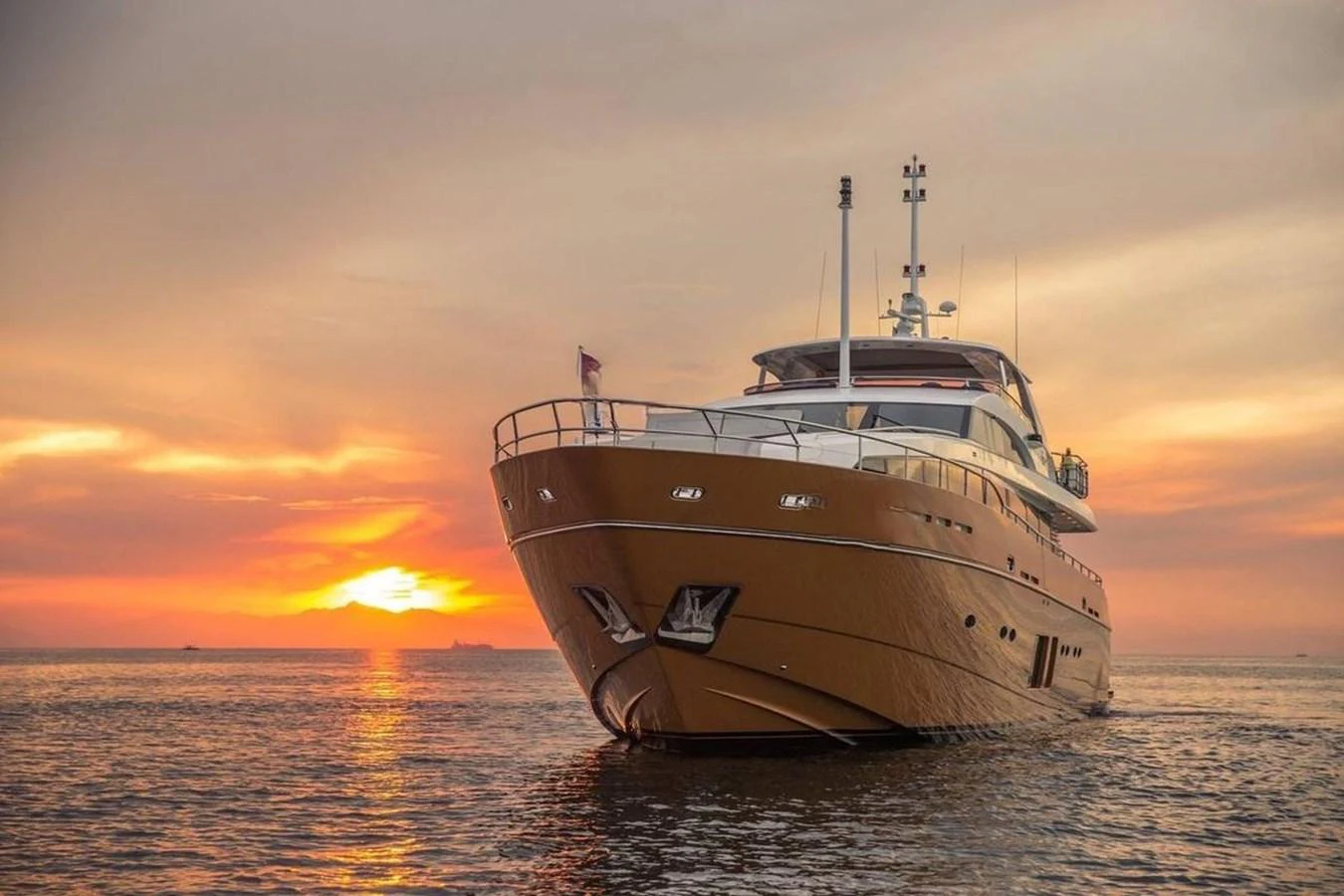 a boat in the water aboard BLUE MOON Yacht for Sale