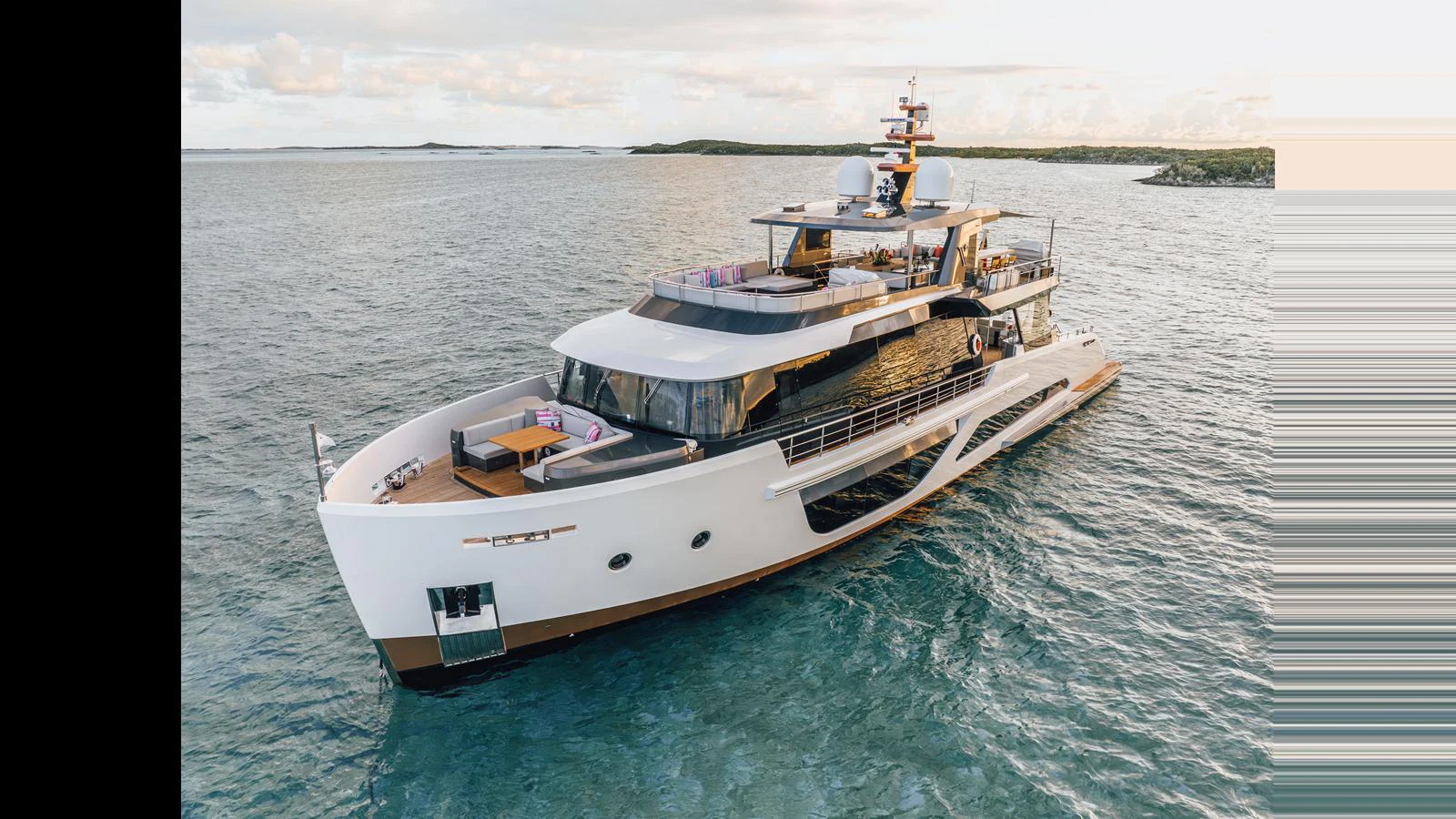 a boat on the water aboard VIVACE Yacht for Sale