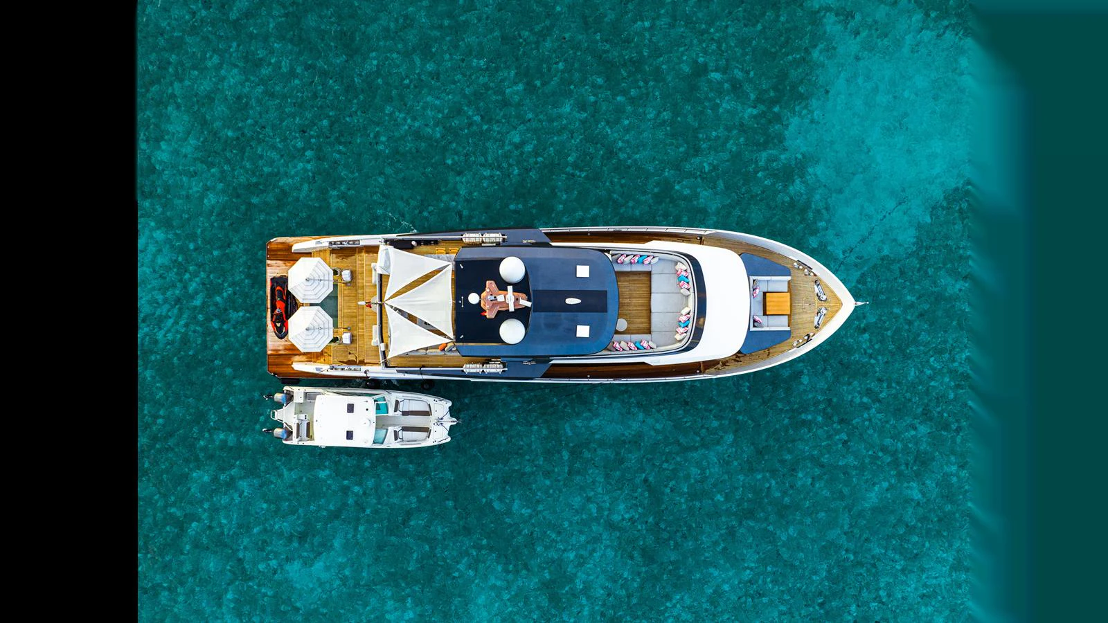 a model of a ship aboard VIVACE Yacht for Sale