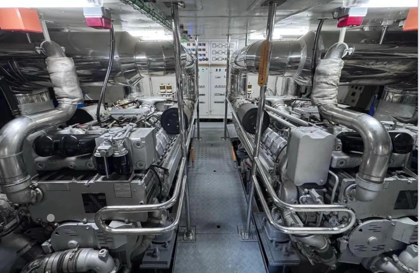 a room with machinery aboard BLUE MOON Yacht for Sale