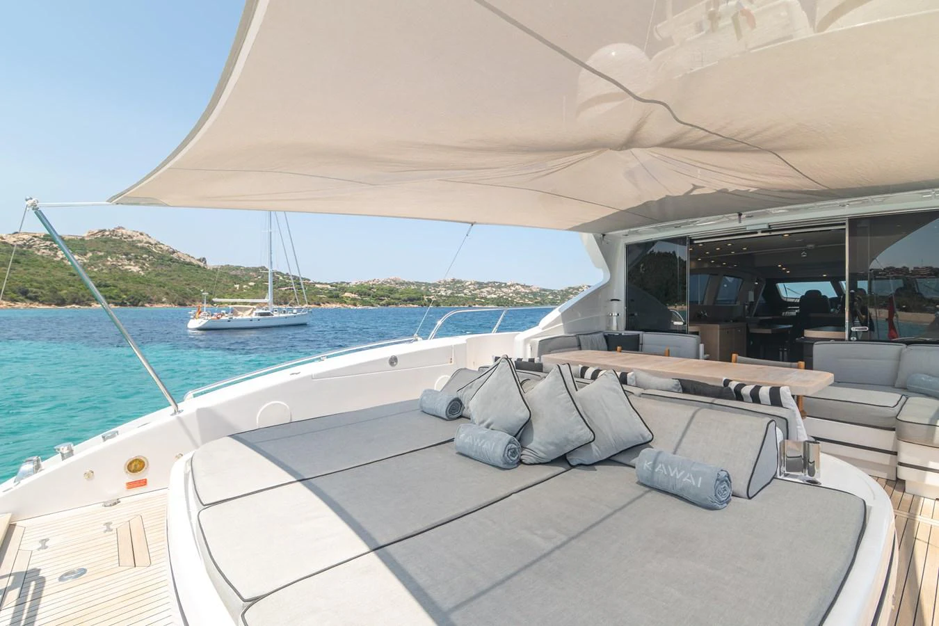 a boat on the water aboard KAWAI Yacht for Sale