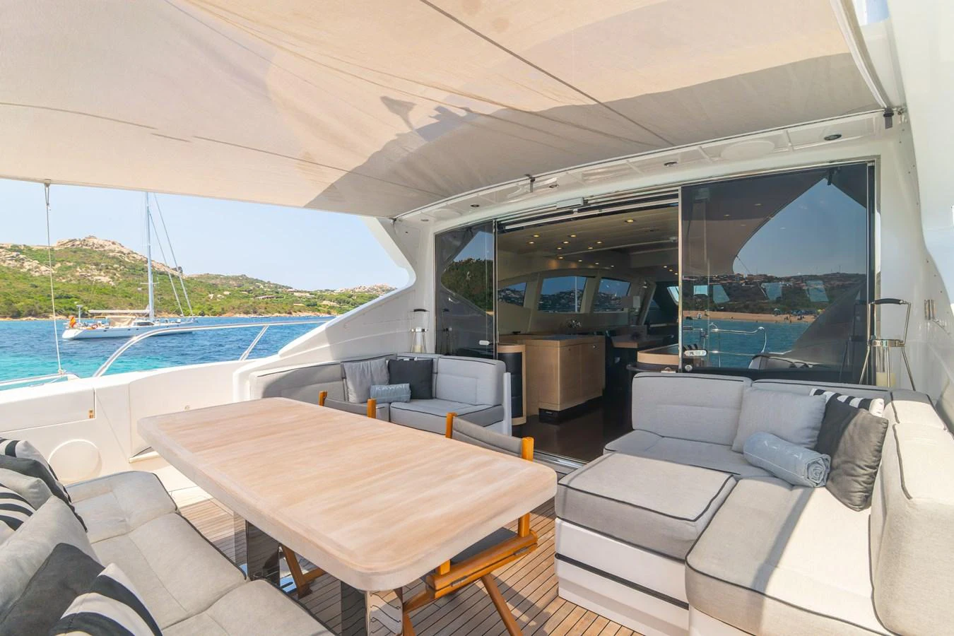inside of a boat aboard KAWAI Yacht for Sale