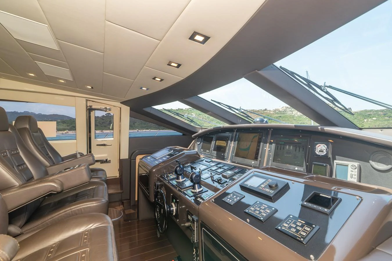 inside of a car aboard KAWAI Yacht for Sale