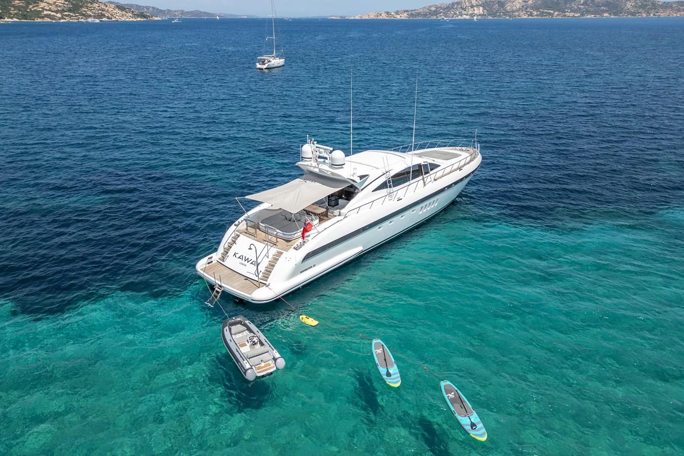a boat in the water aboard KAWAI Yacht for Sale