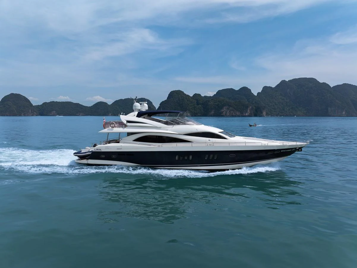 a boat on the water aboard MAJOR AFFAIR Yacht for Sale