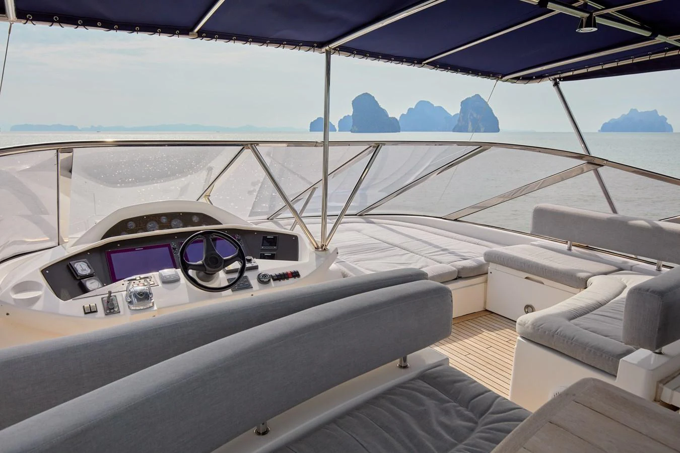 inside of a car aboard MAJOR AFFAIR Yacht for Sale