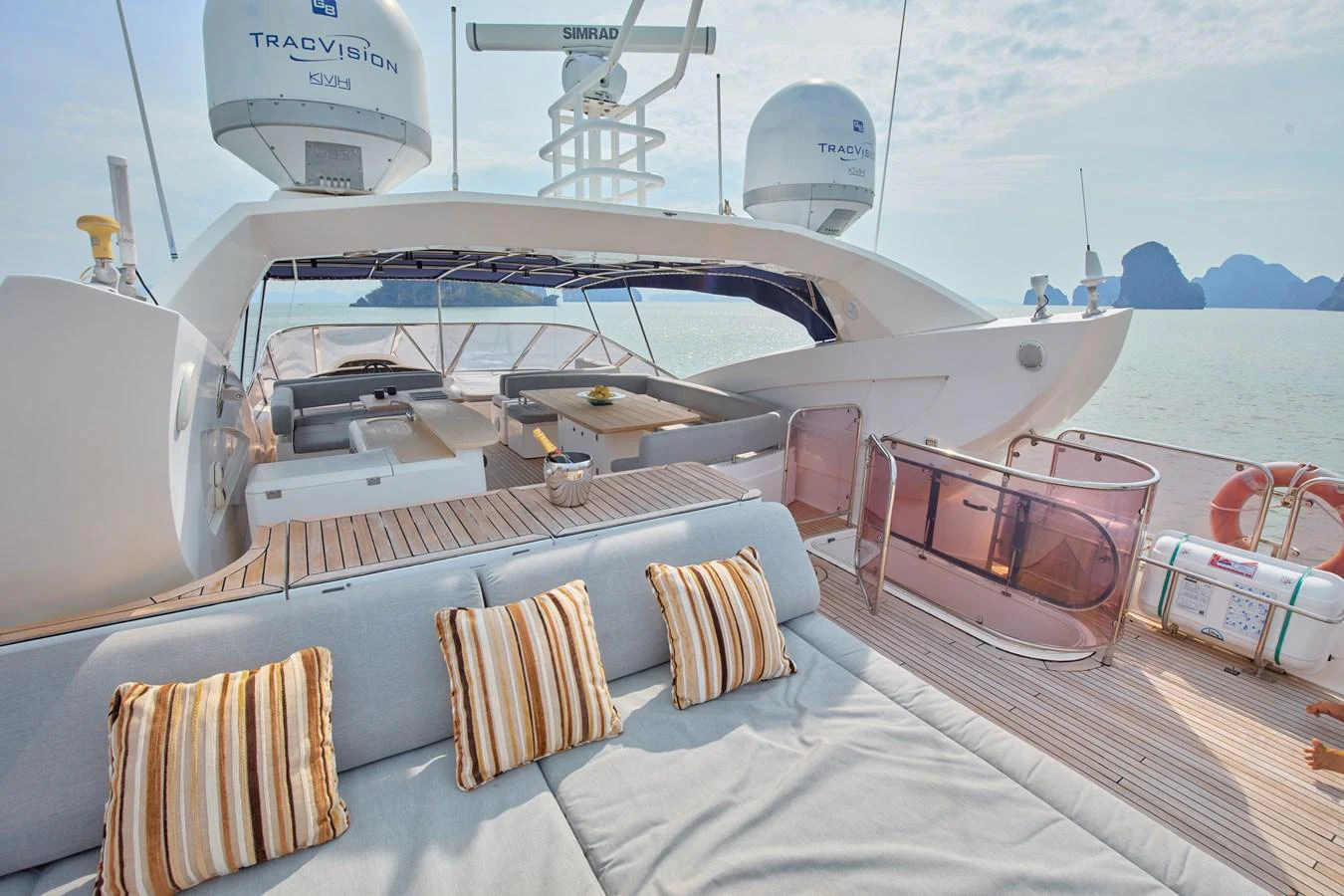 a boat on the water aboard MAJOR AFFAIR Yacht for Sale
