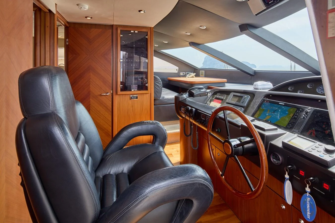 inside of a vehicle aboard MAJOR AFFAIR Yacht for Sale