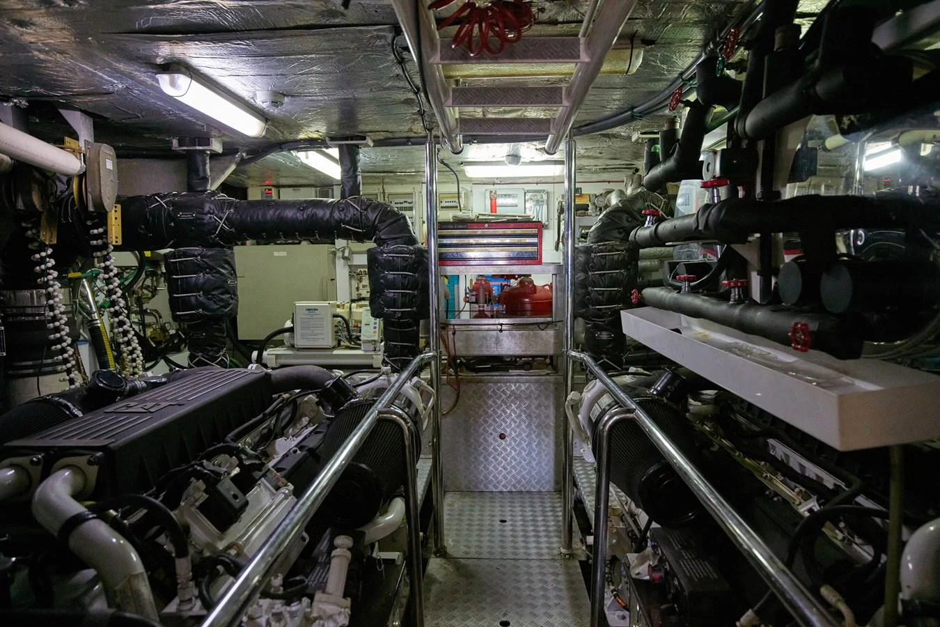 a room full of machinery aboard MAJOR AFFAIR Yacht for Sale