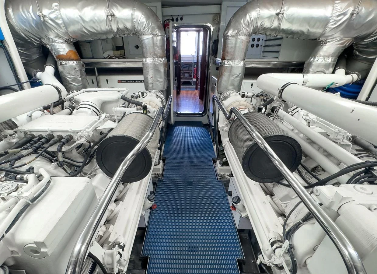 a room with several machines aboard JUSMAD Yacht for Sale