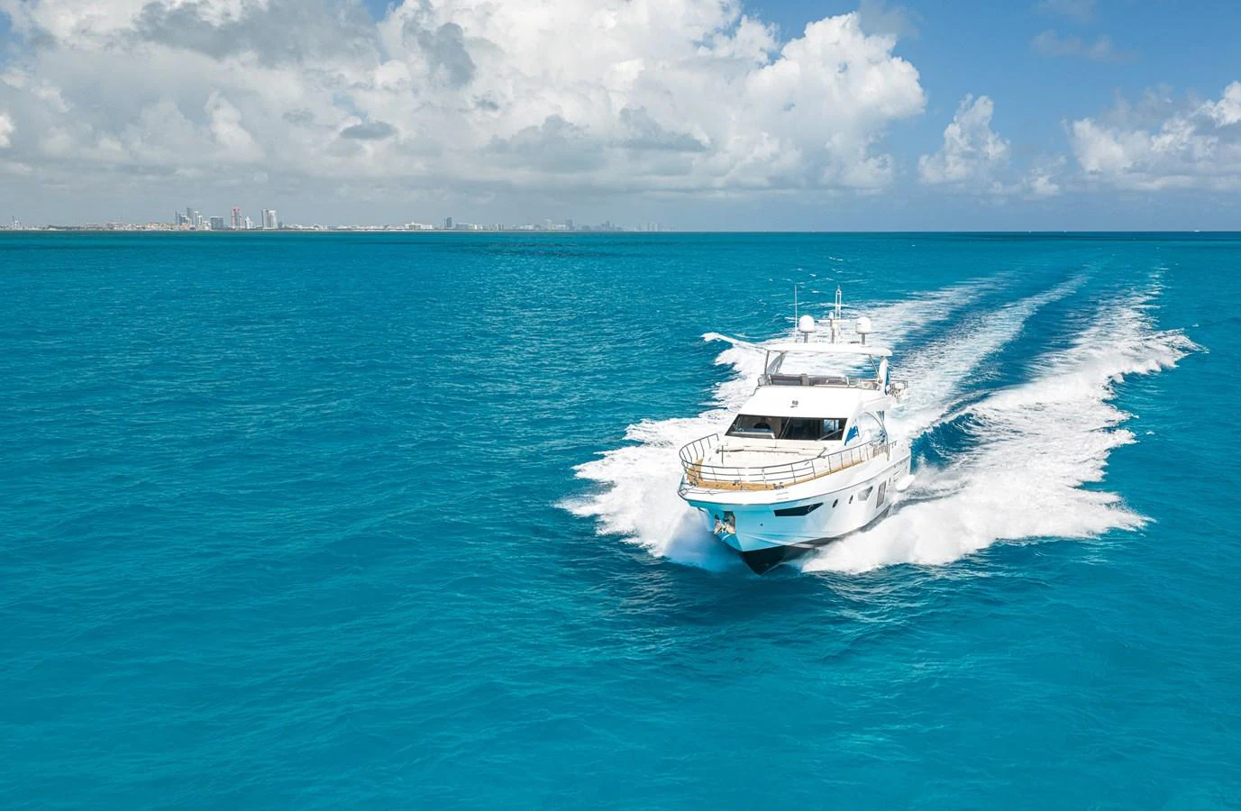 a boat on the water aboard SABI Yacht for Sale