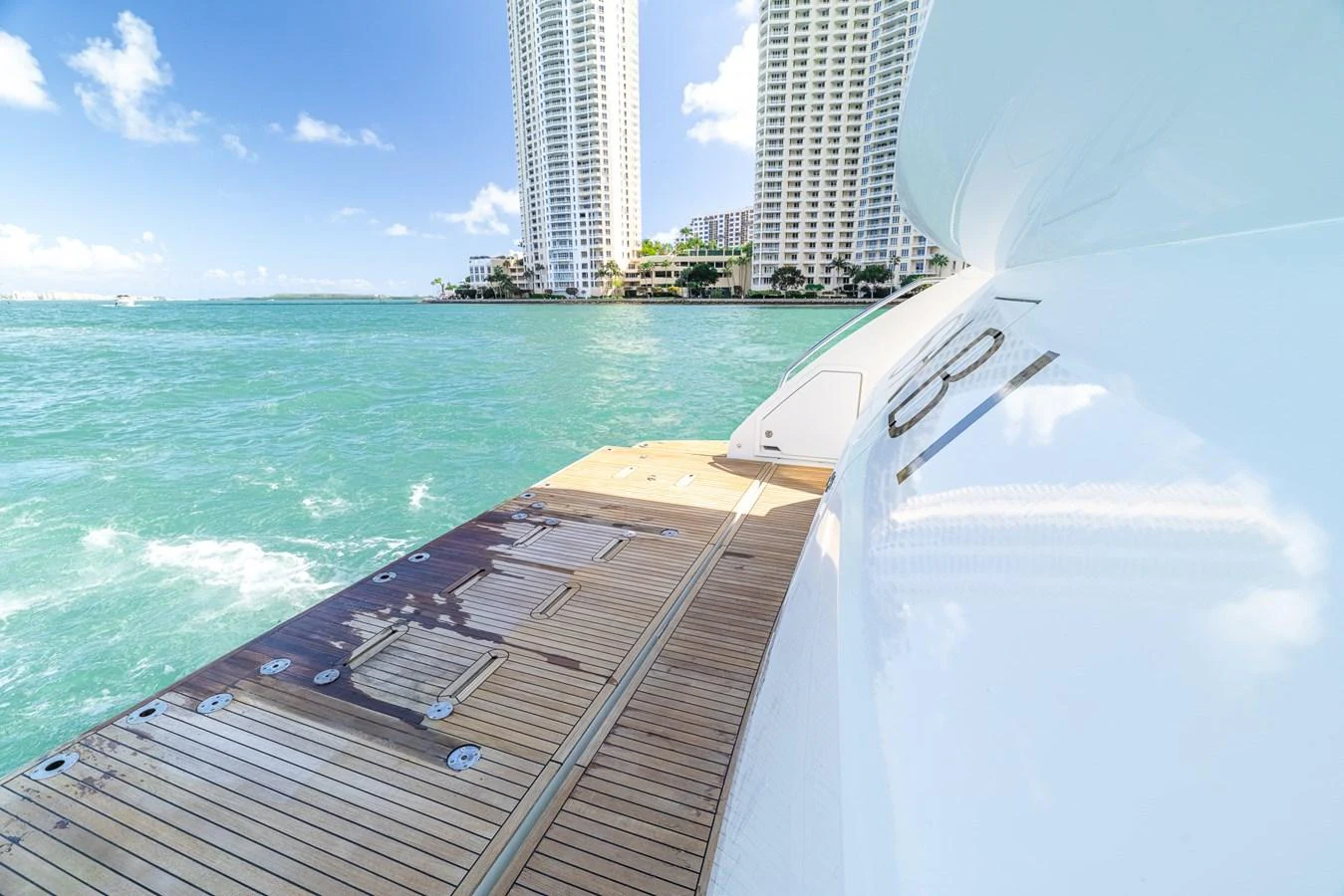a boat on the water aboard SABI Yacht for Sale