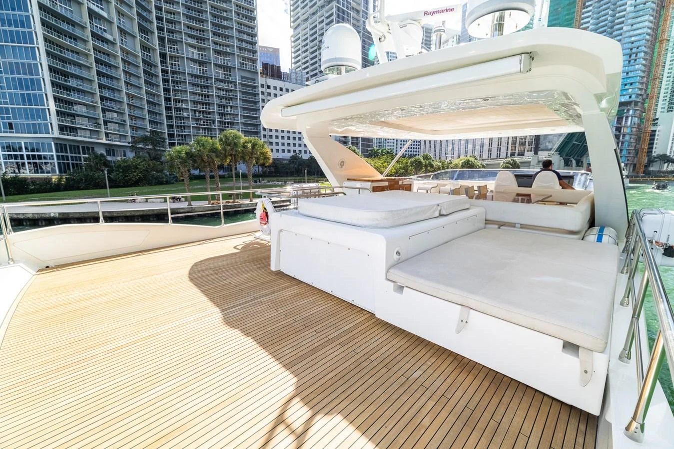 a boat on the water aboard SABI Yacht for Sale