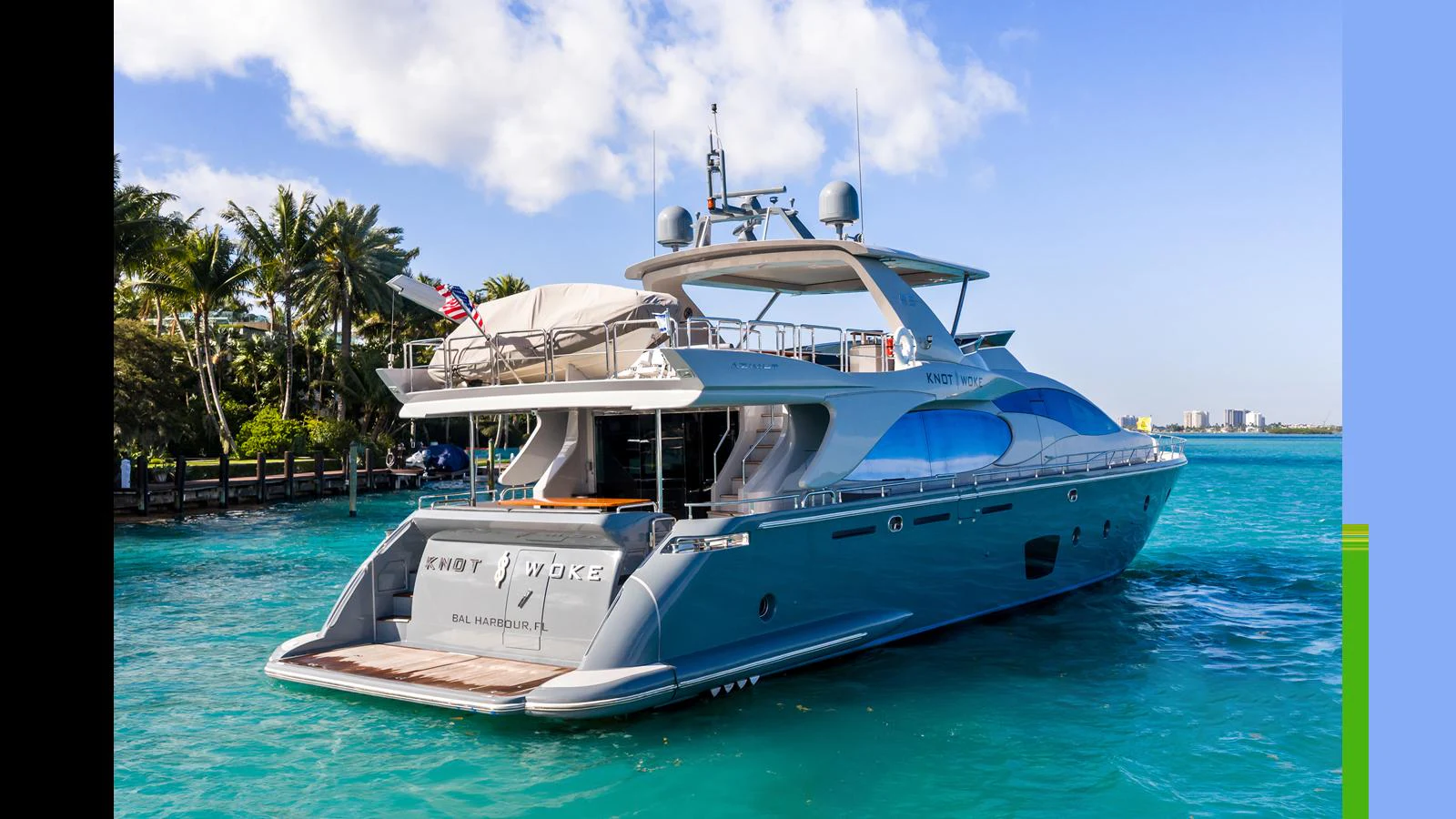 a boat in the water aboard KNOT WOKE Yacht for Sale