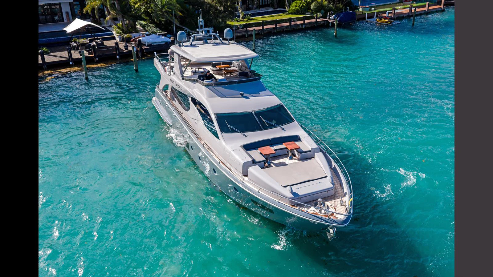 a boat in the water aboard KNOT WOKE Yacht for Sale