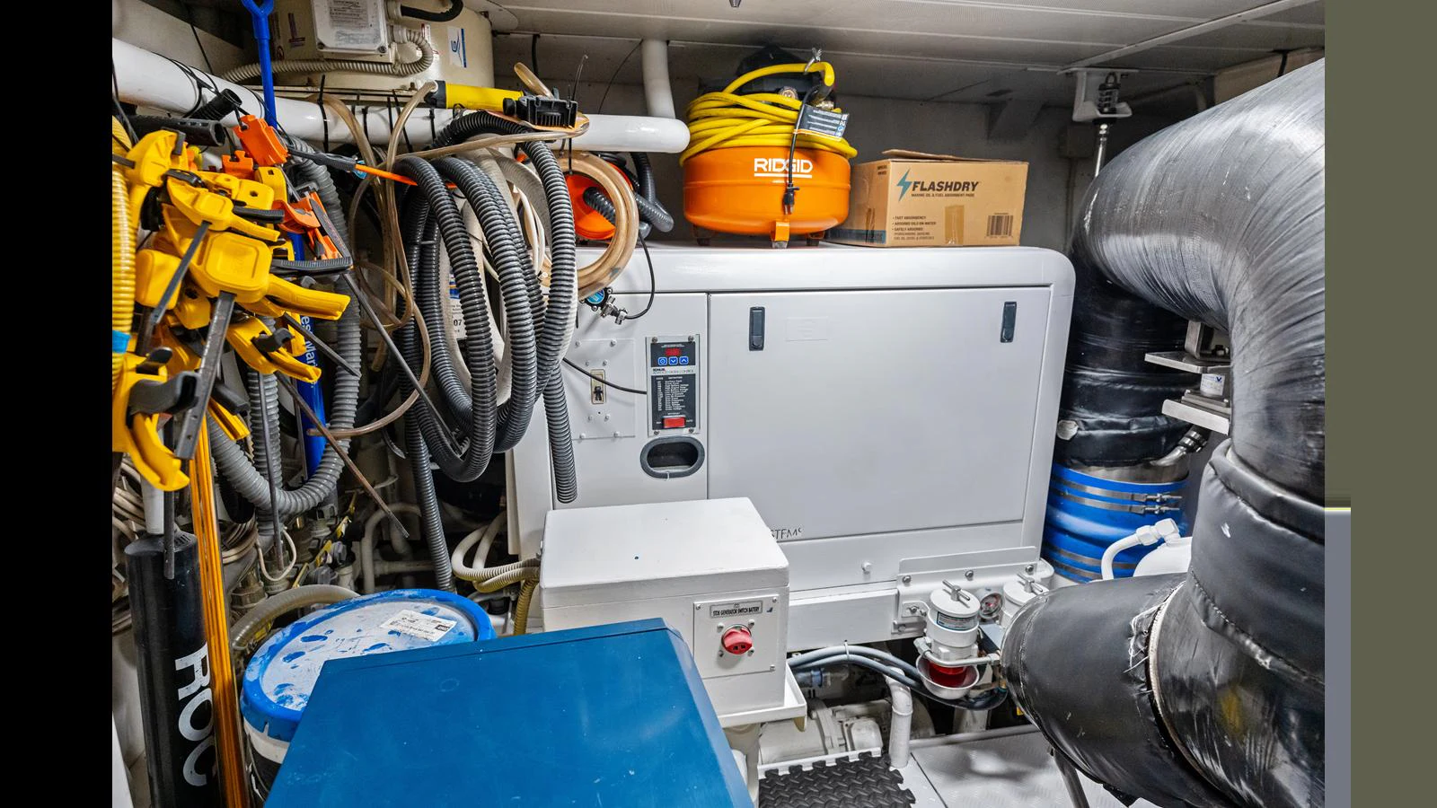 a machine with wires and equipment aboard KNOT WOKE Yacht for Sale