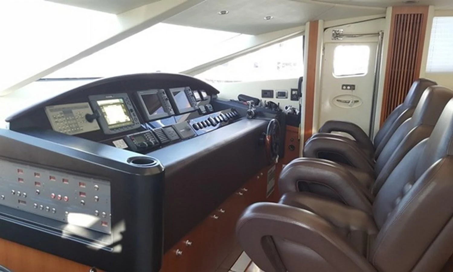 inside of a car aboard ESY Yacht for Sale