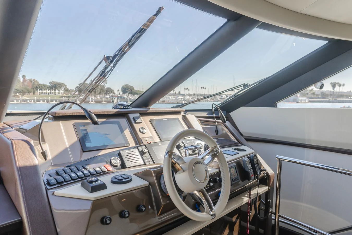 the inside of a car aboard FINE SEAS-ONINGS Yacht for Sale