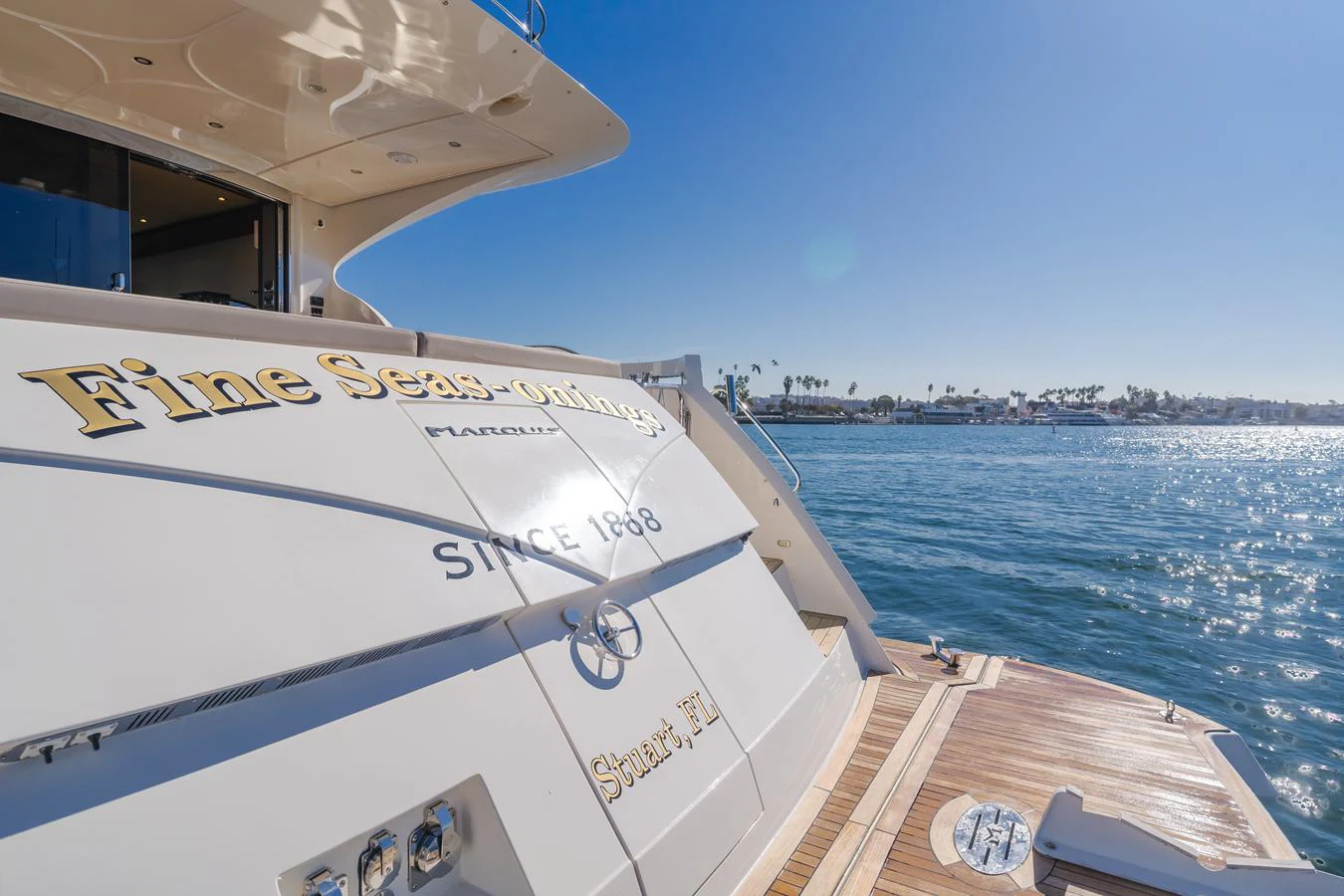 a boat on the water aboard FINE SEAS-ONINGS Yacht for Sale