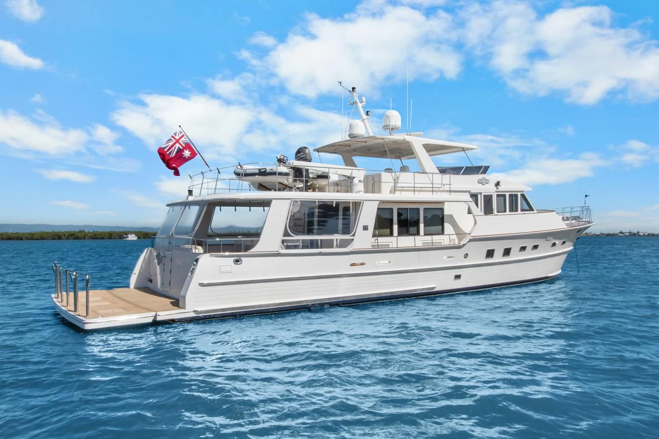 a boat on the water aboard ENCORE Yacht for Sale
