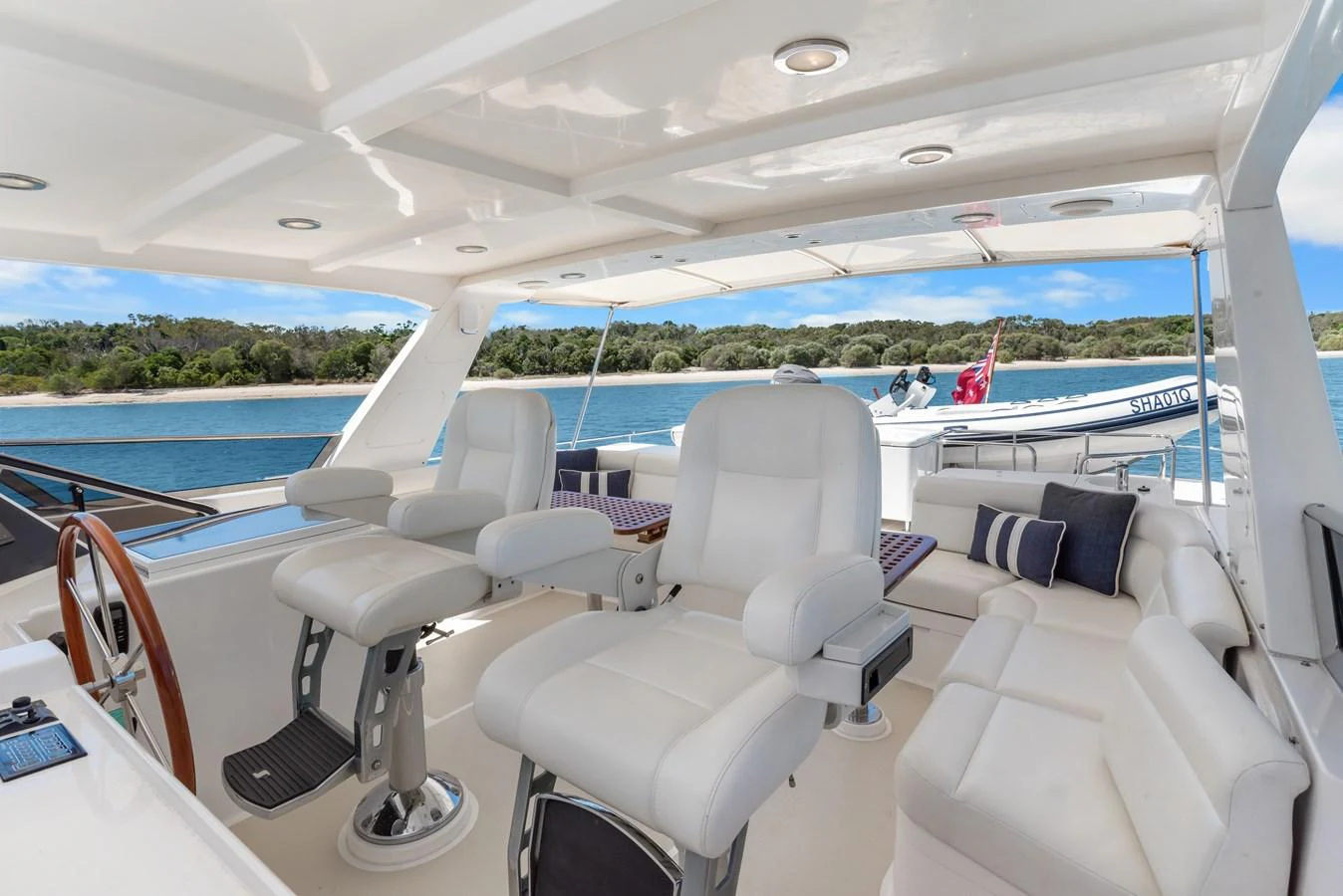 inside of a boat aboard ENCORE Yacht for Sale