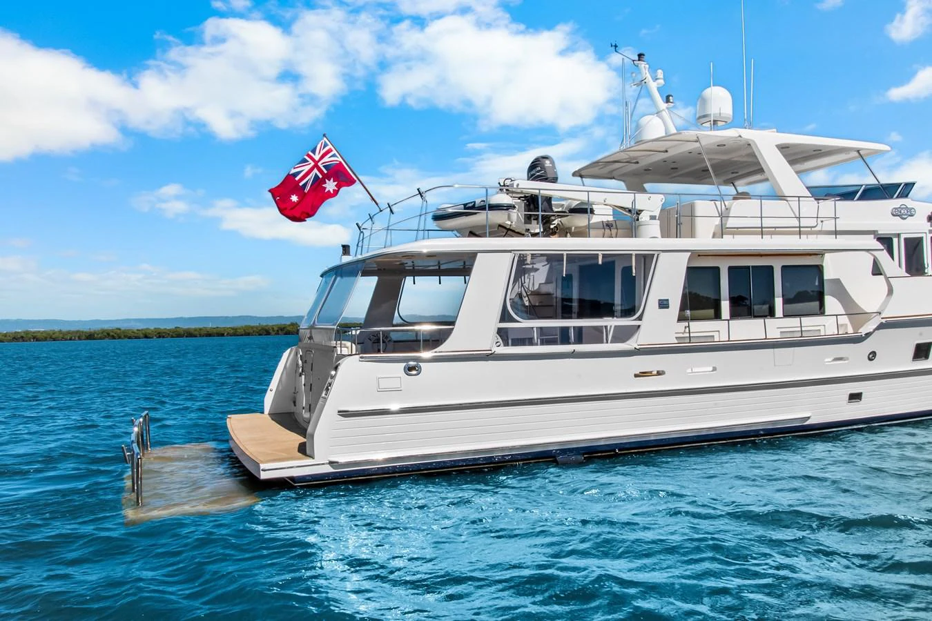 a boat on the water aboard ENCORE Yacht for Sale