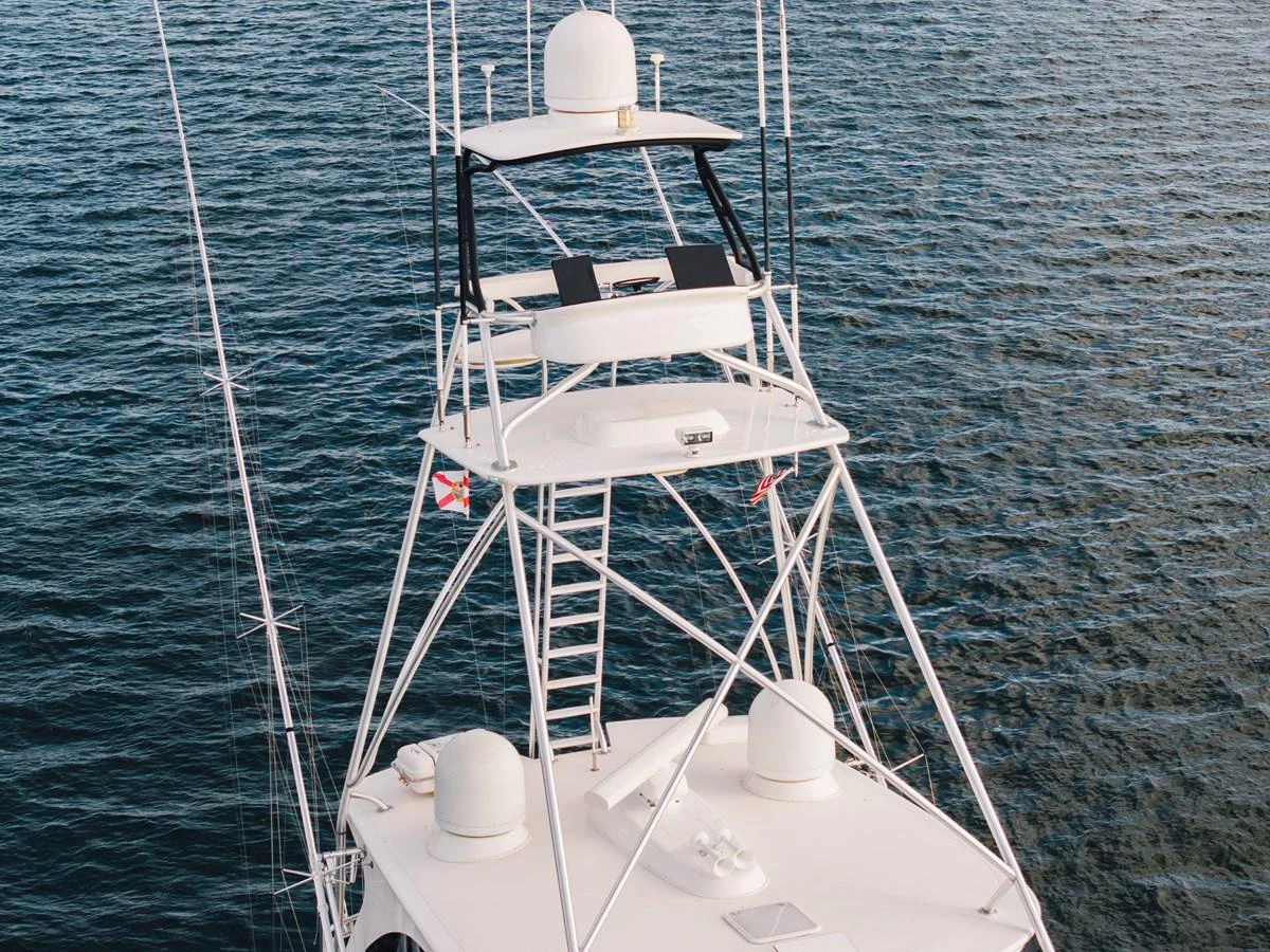 a boat in the water aboard EL JEFE Yacht for Sale