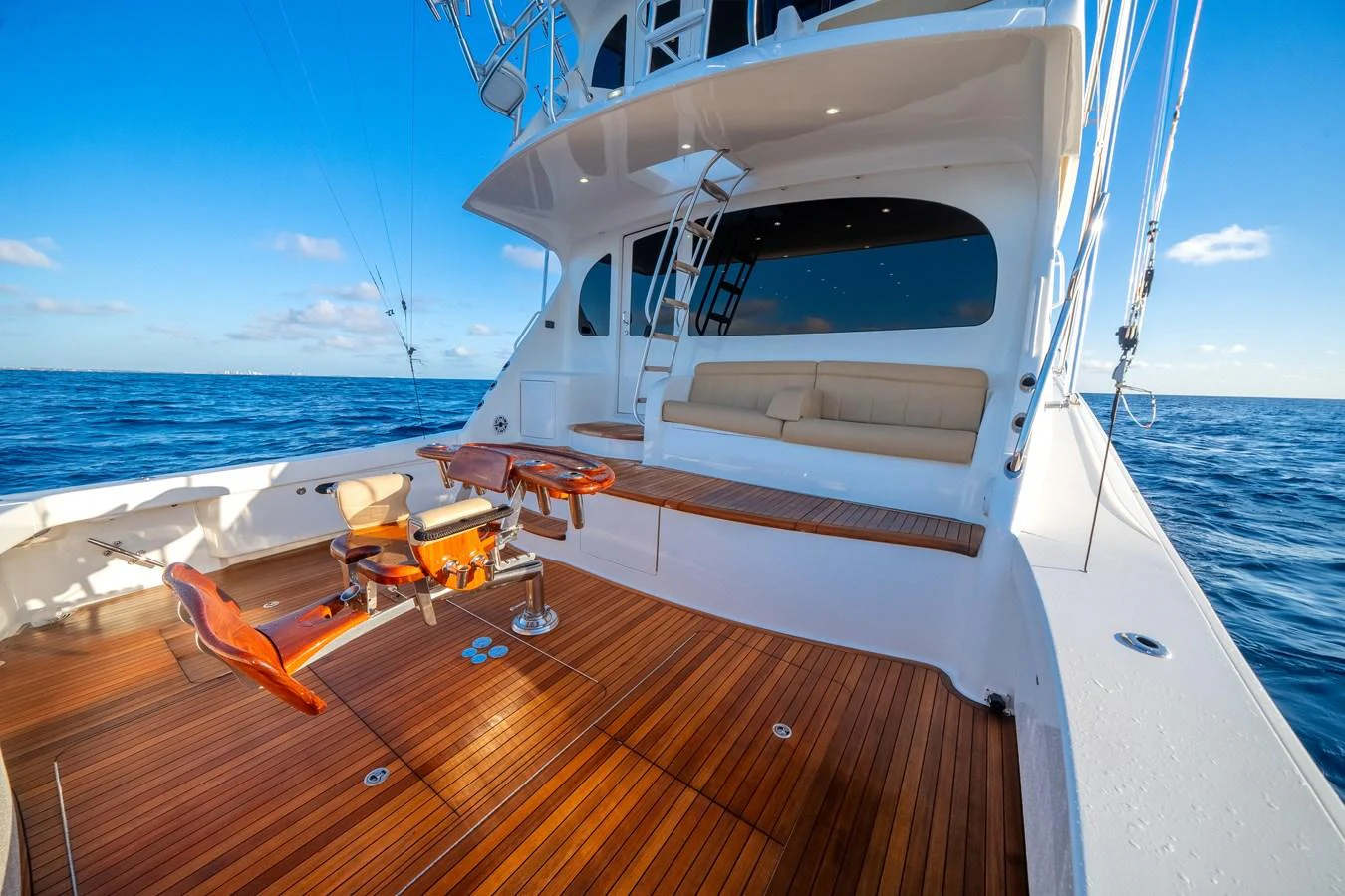 a boat on the water aboard EL JEFE Yacht for Sale