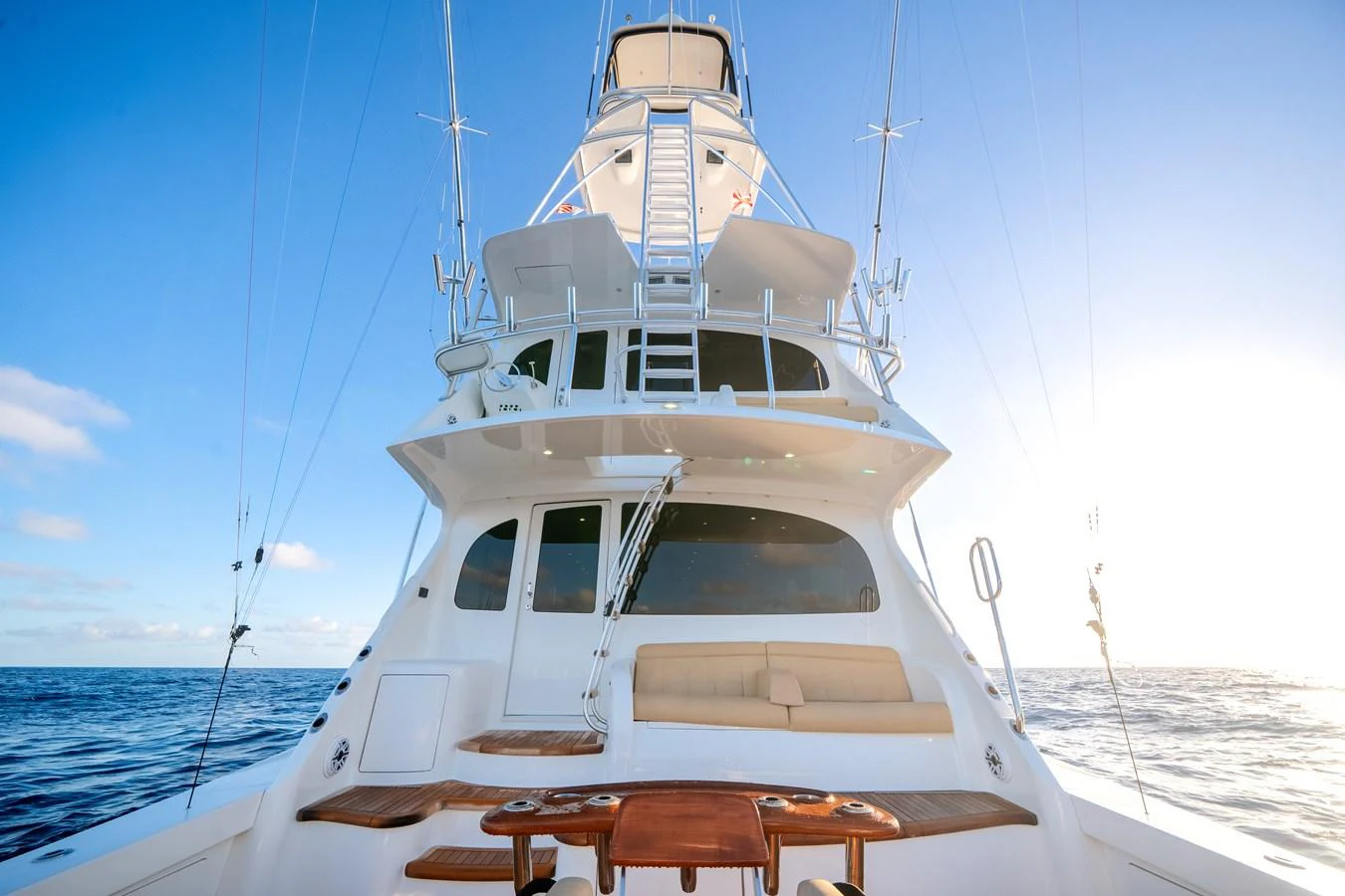 a boat on the water aboard EL JEFE Yacht for Sale