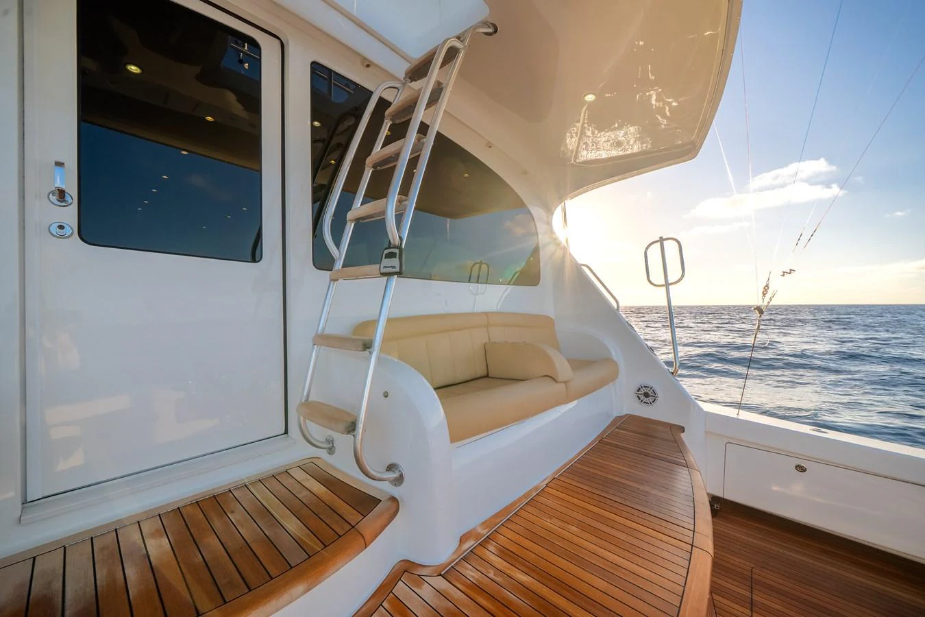 a boat on the water aboard EL JEFE Yacht for Sale