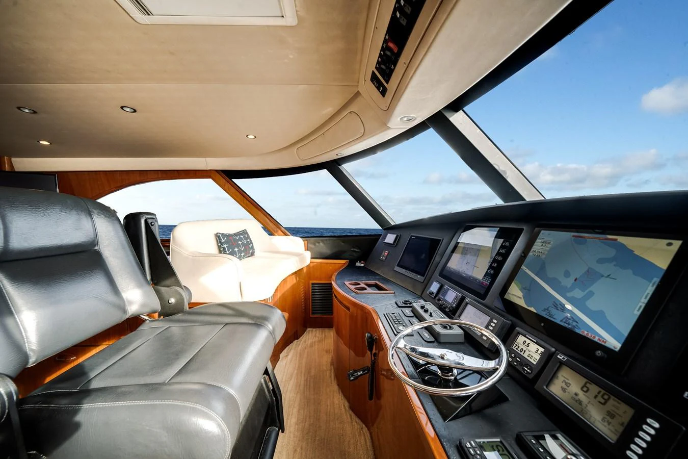 inside of a plane aboard EL JEFE Yacht for Sale