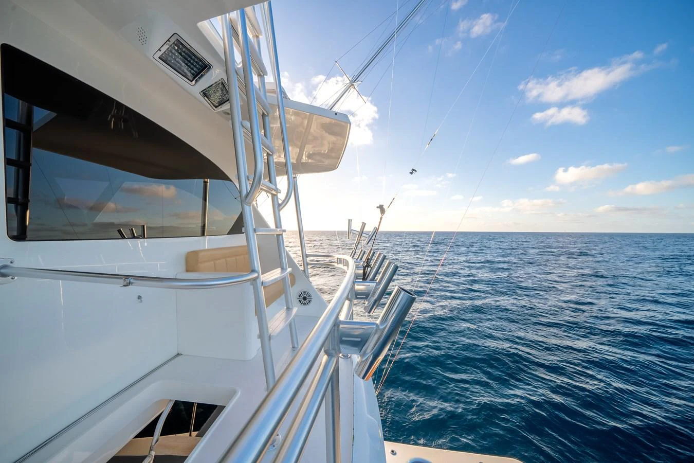 a boat on the water aboard EL JEFE Yacht for Sale