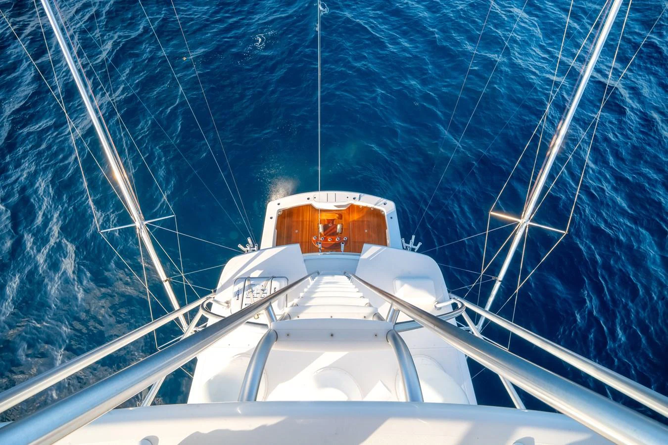 a building on a bridge aboard EL JEFE Yacht for Sale