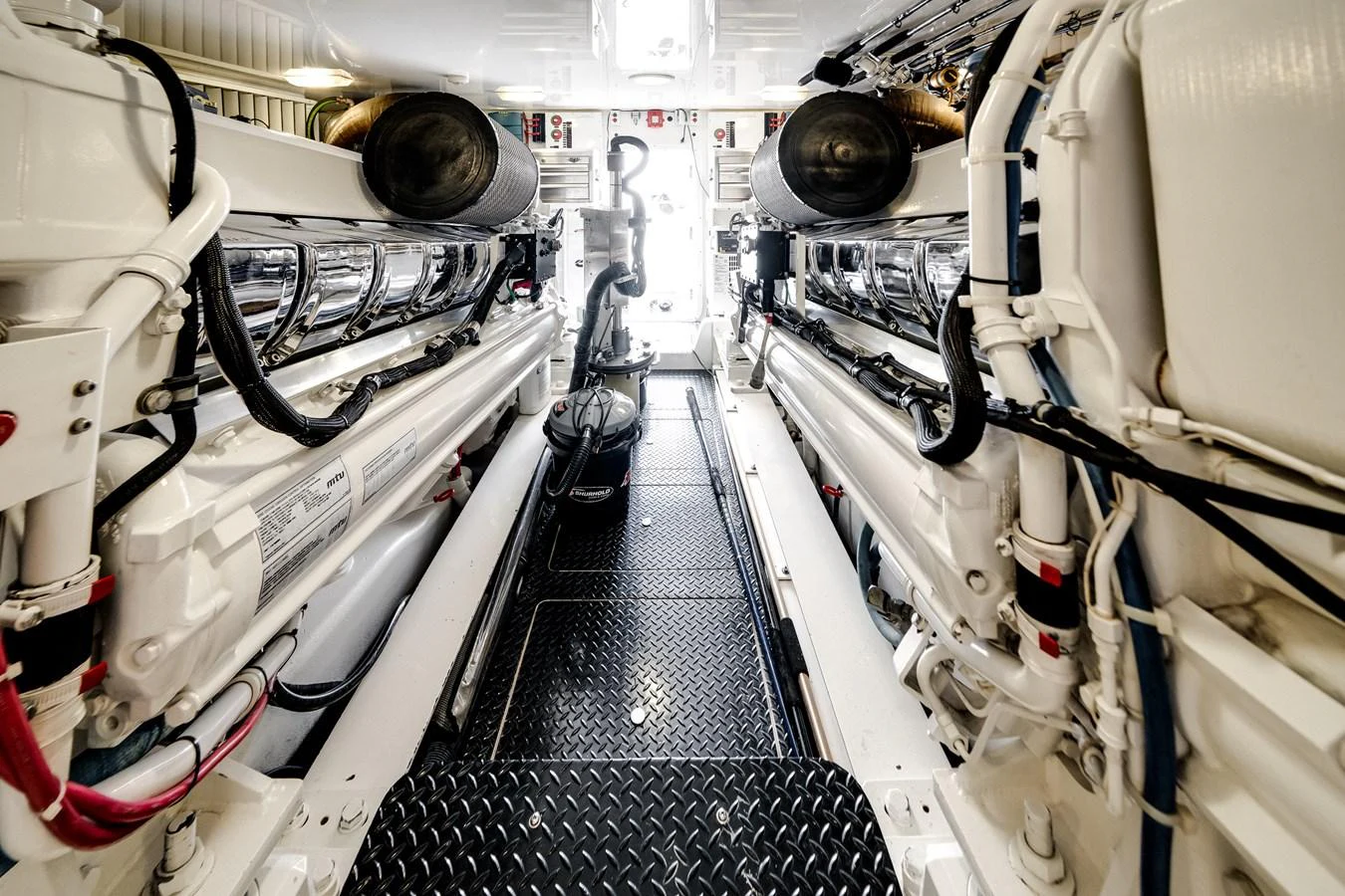 a large machine with wires aboard EL JEFE Yacht for Sale