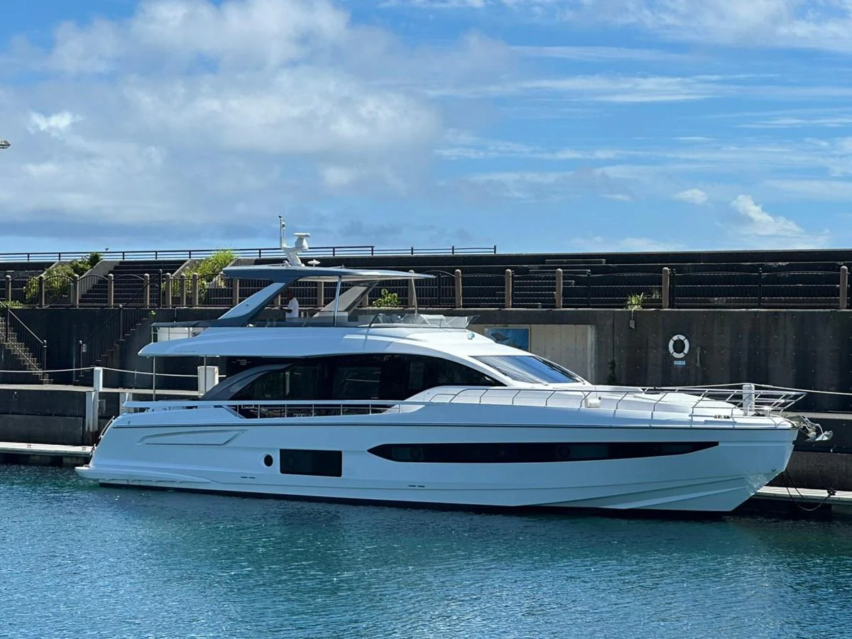 a white yacht in a body of water aboard ANGEL Yacht for Sale