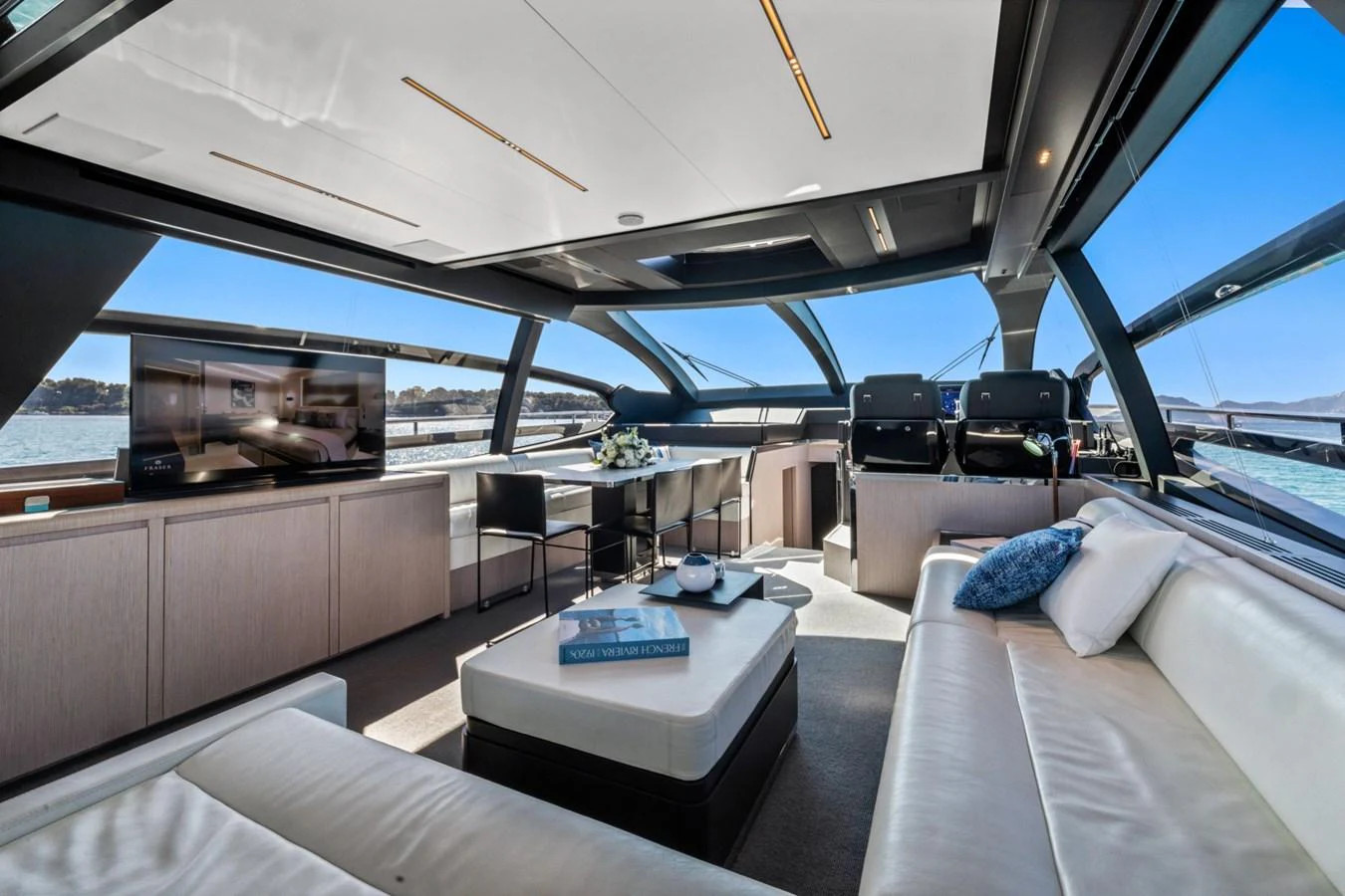 inside of a boat aboard SAMIRA Yacht for Sale