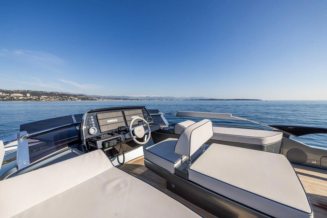 the front of a boat aboard SAMIRA Yacht for Sale