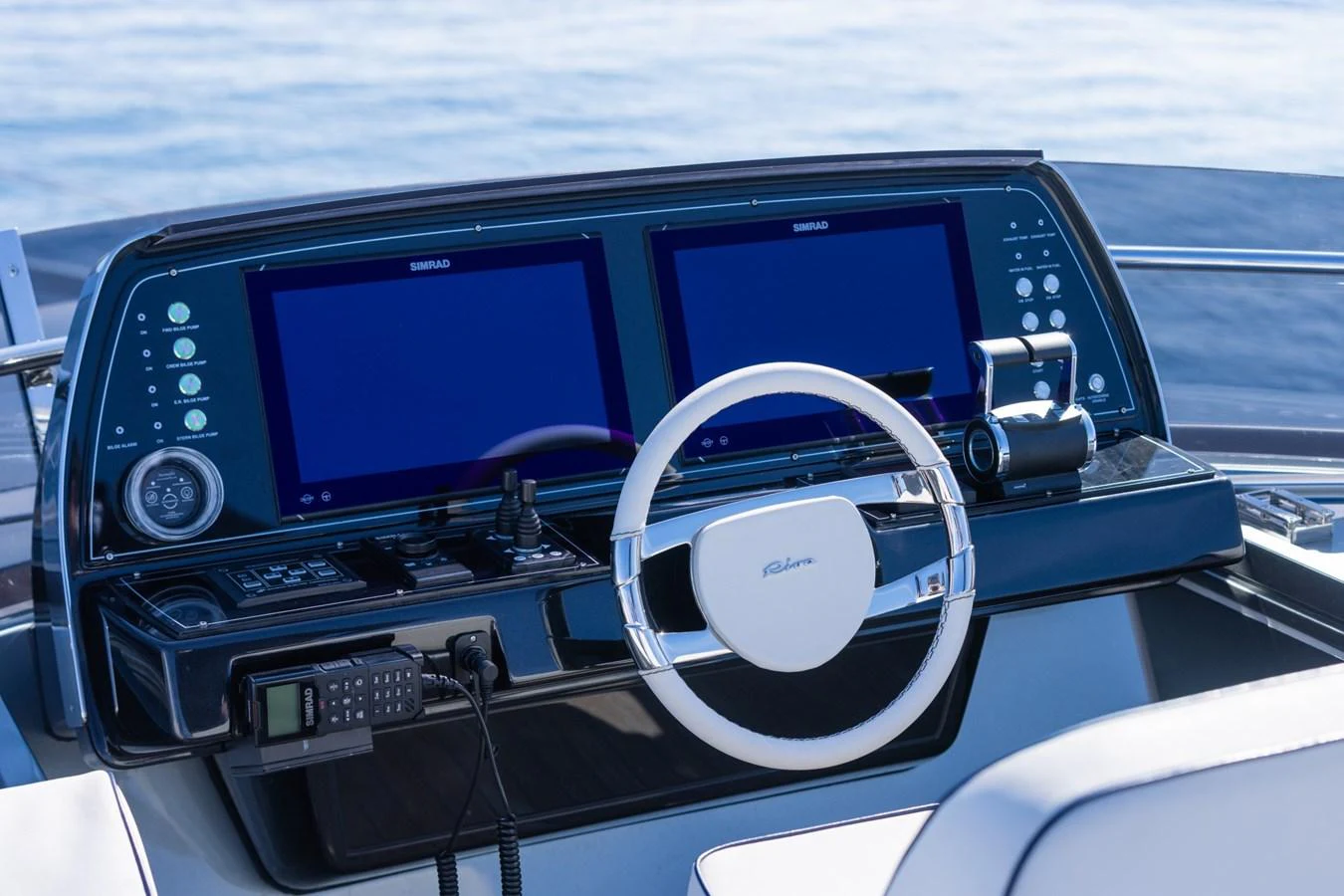 a dashboard of a car aboard SAMIRA Yacht for Sale