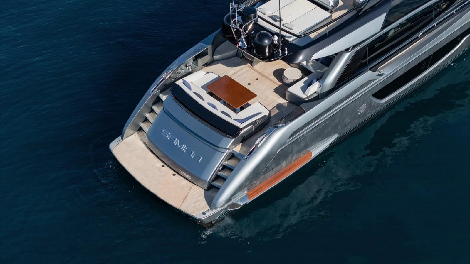 a boat on the water aboard SAMIRA Yacht for Sale