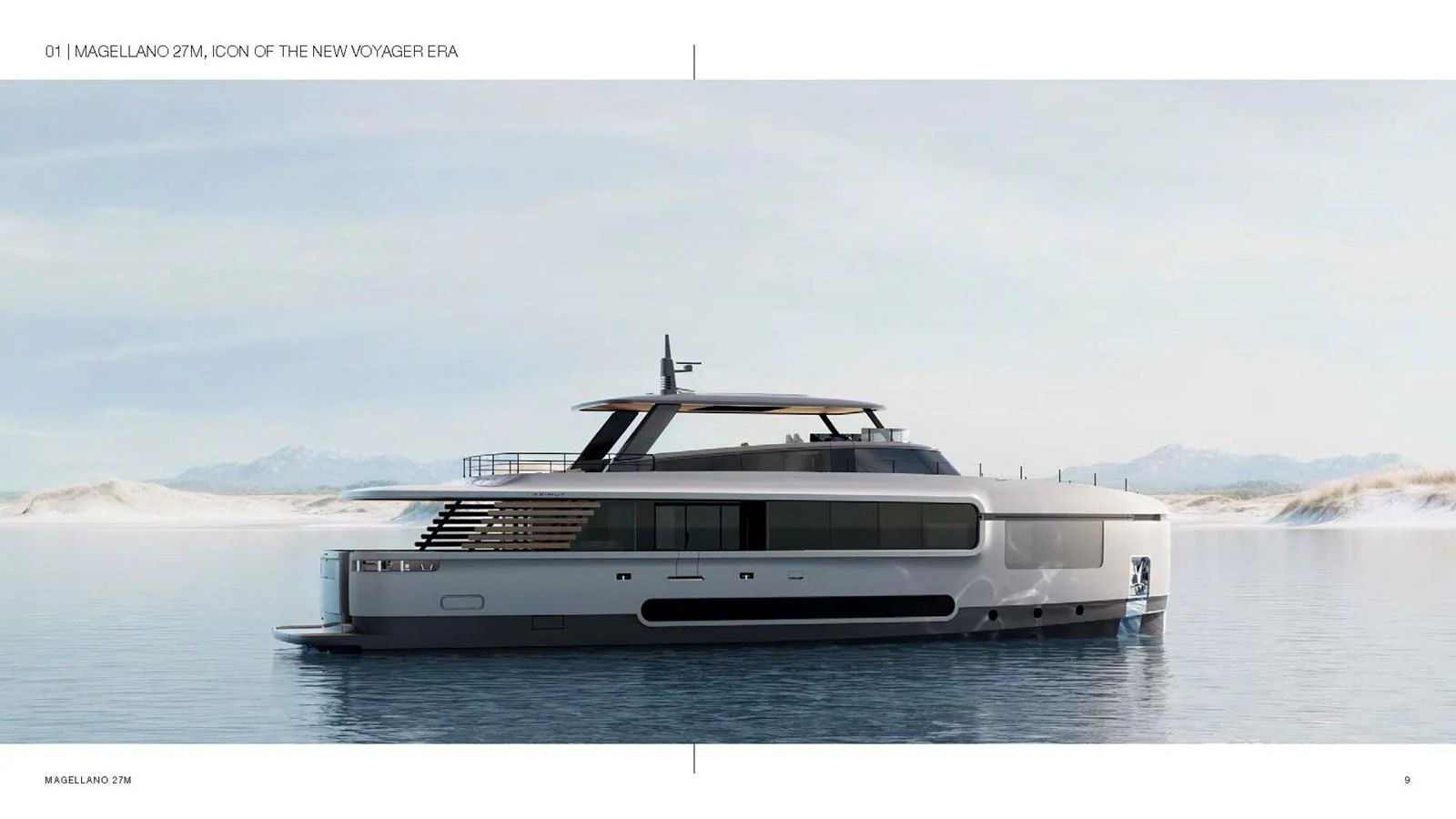 a white boat in the water aboard AZIMUT GRANDE 27M MAGELLANO Yacht for Sale