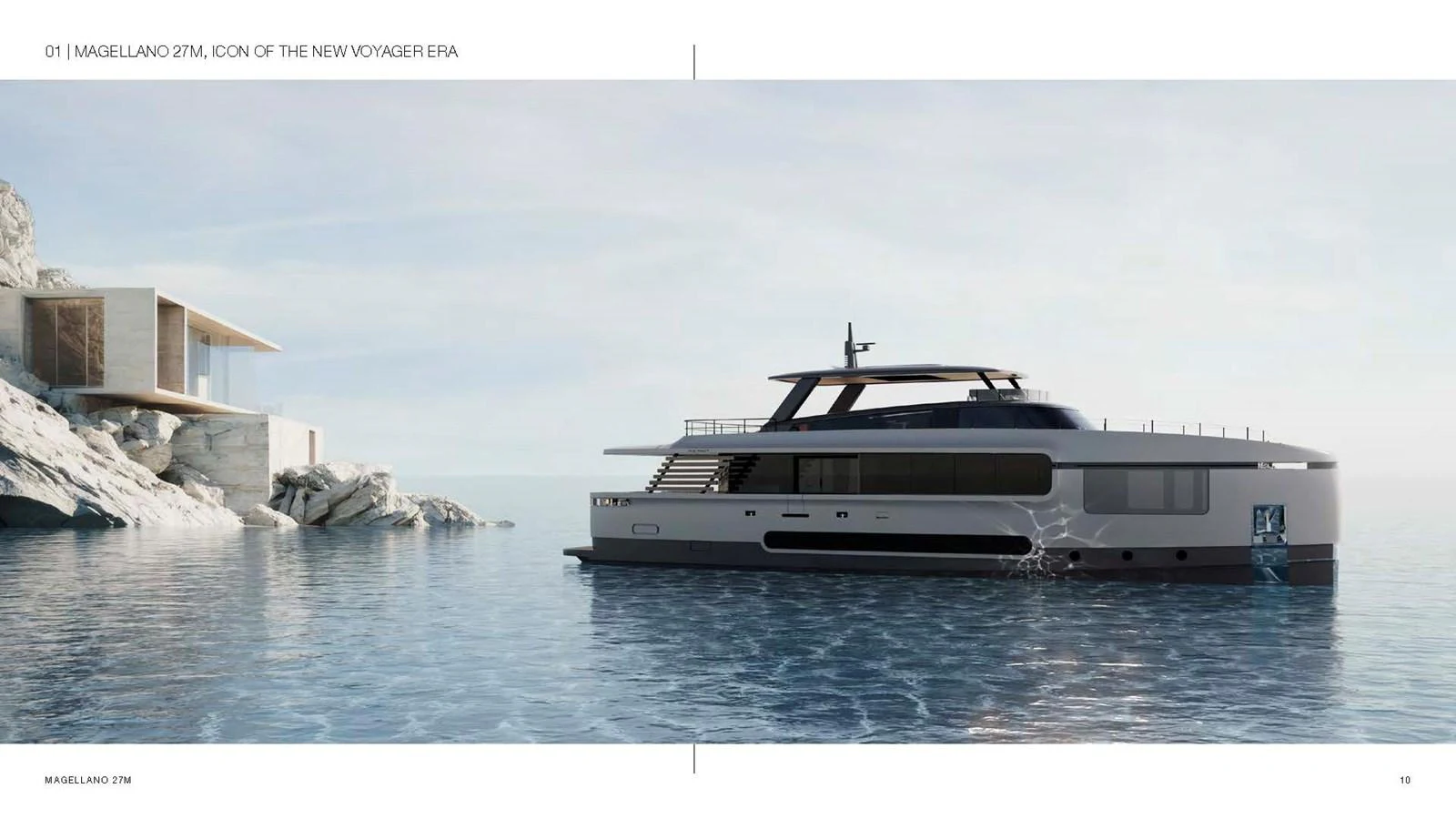 a boat in the water aboard AZIMUT GRANDE 27M MAGELLANO Yacht for Sale
