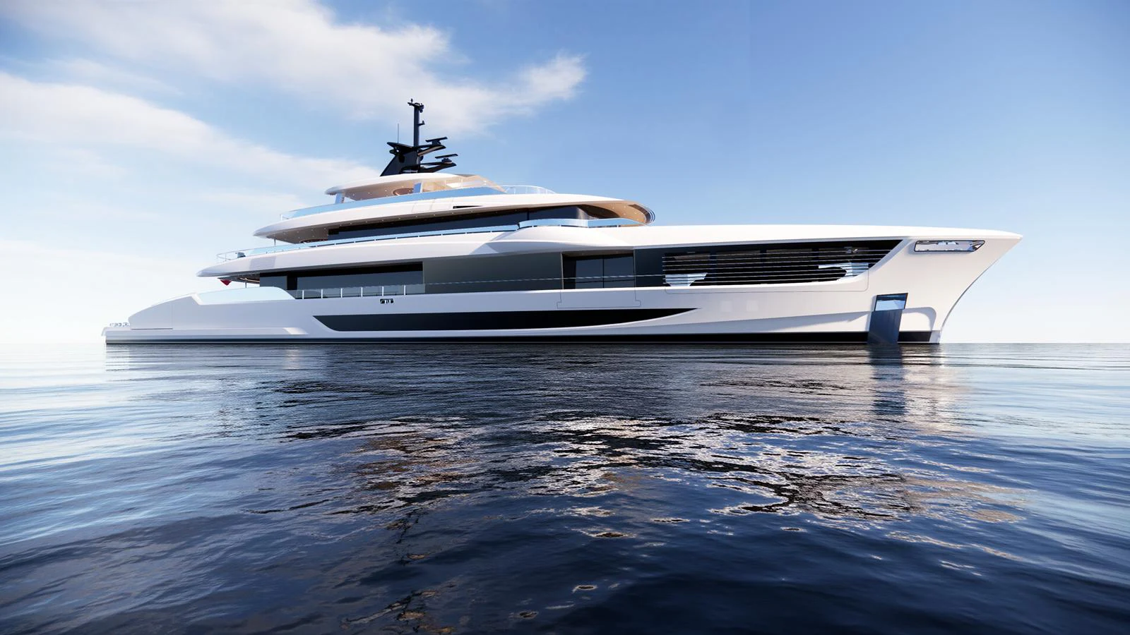A sleek and modern yacht glides gracefully on calm waters under a clear blue sky. aboard NUVOLARI LENARD 52 PLUS Yacht for Sale