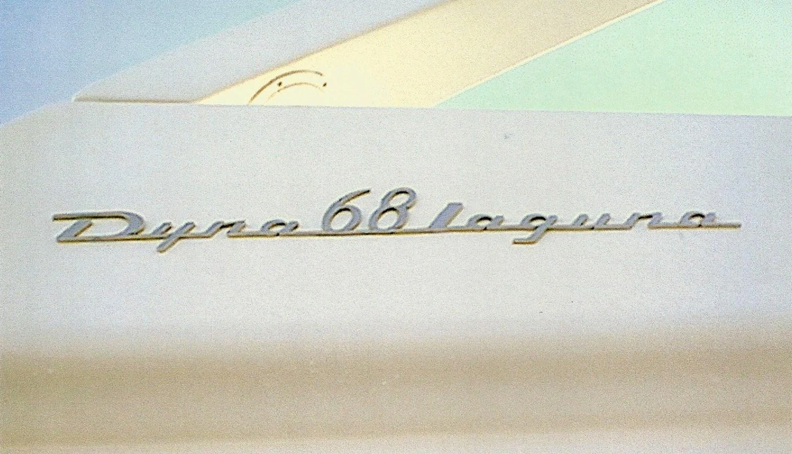A close-up view of the yacht's nameplate showcasing its elegant branding. aboard SHOW ME THE MONEY Yacht for Sale