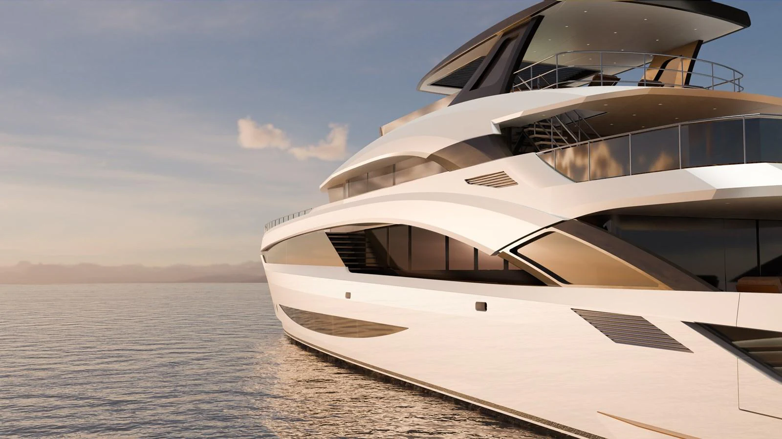 A sleek and modern yacht glides gracefully on calm waters at sunset. aboard SWAN 45M Yacht for Sale