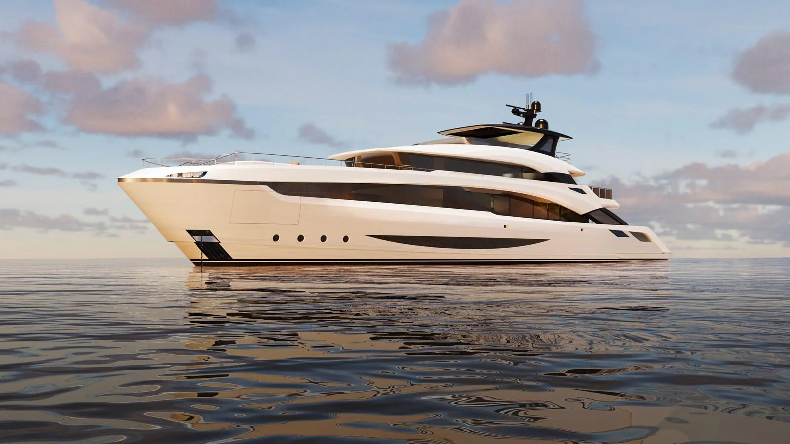 A sleek and modern yacht glides gracefully on calm waters under a serene sky. aboard SWAN 45M Yacht for Sale
