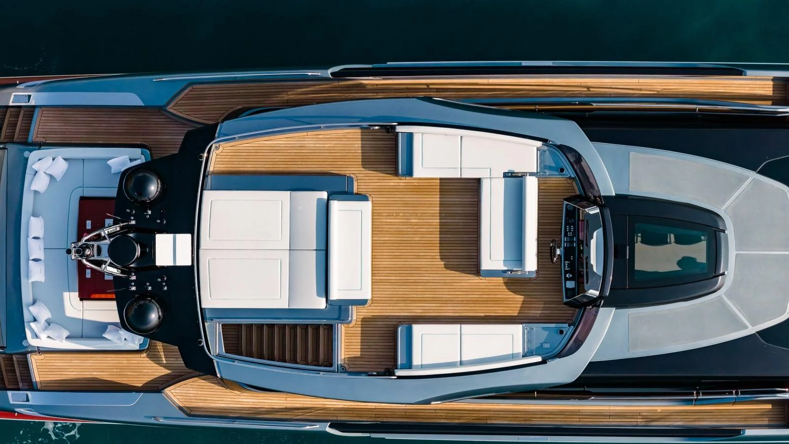 The yacht's flybridge offers a spacious and stylish area for relaxation and entertainment. aboard MAYAR Yacht for Sale