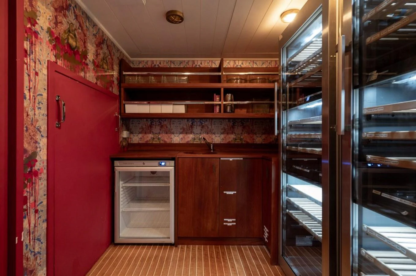 A well-appointed galley with modern appliances and ample storage space. aboard STELLA FIERA II Yacht for Sale