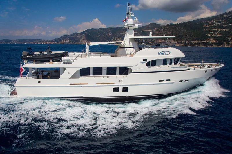 a boat on the water aboard GALENA Yacht for Charter